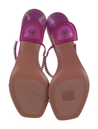 Amina Muaddi Gilda Leather Slides