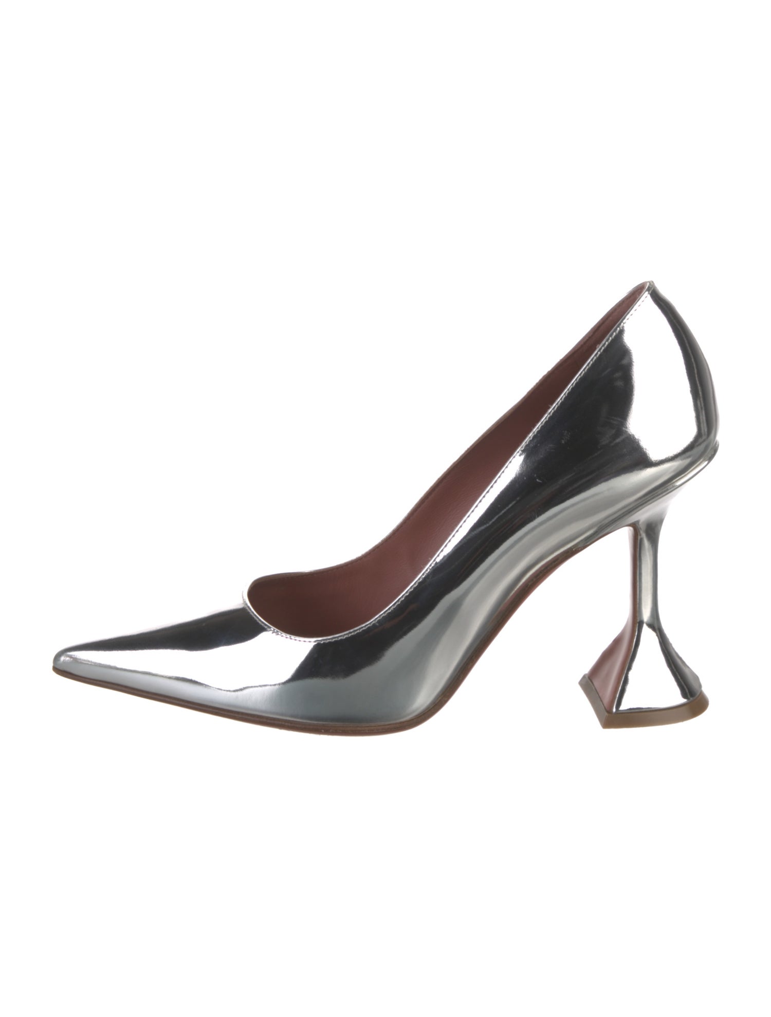 Amina Muaddi Ami Patent Leather Pumps