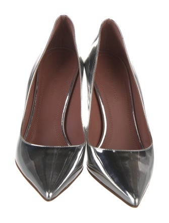 Amina Muaddi Ami Patent Leather Pumps