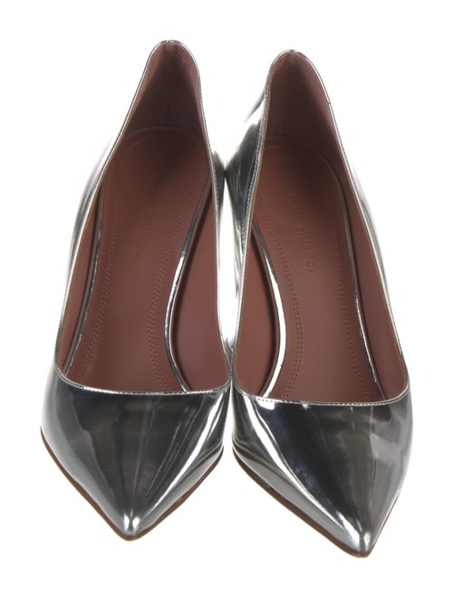 Amina Muaddi Ami Patent Leather Pumps