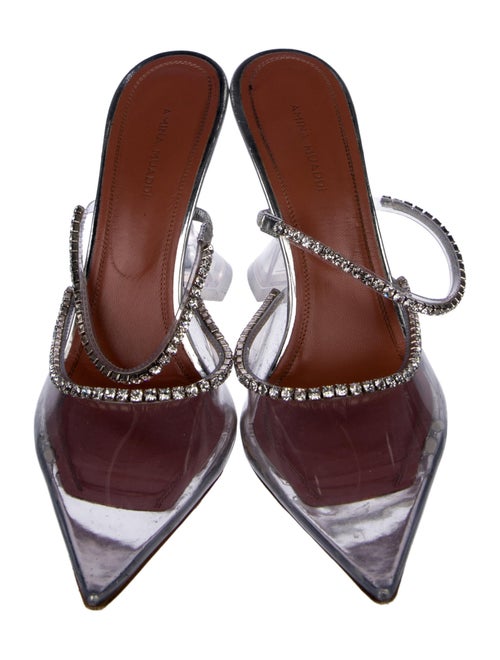 Amina Muaddi Gilda PVC Mules