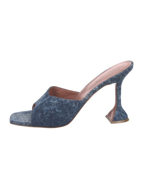 Amina Muaddi Lupita Denim Slides