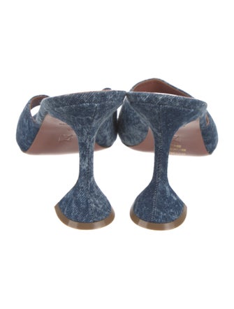 Amina Muaddi Lupita Denim Slides