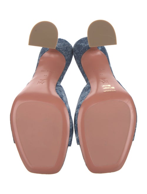 Amina Muaddi Lupita Denim Slides