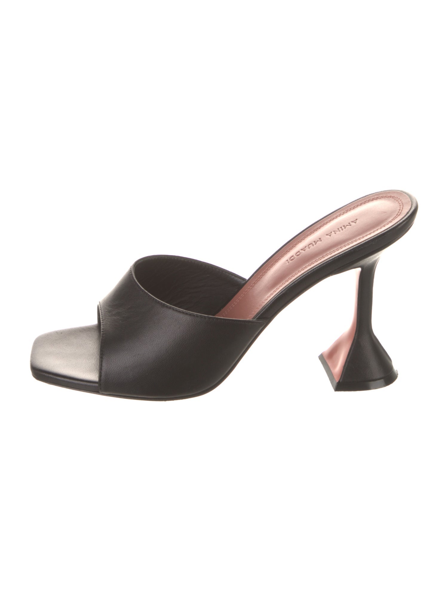 Amina Muaddi Lupita Leather Slides