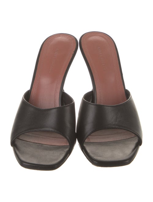 Amina Muaddi Lupita Leather Slides