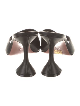 Amina Muaddi Lupita Leather Slides