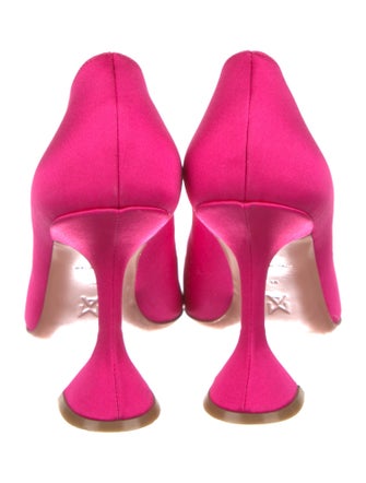 Amina Muaddi Begum Satin Pumps
