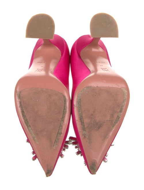 Amina Muaddi Begum Satin Pumps