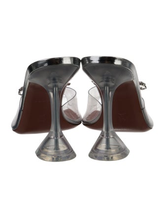 Amina Muaddi Rosie Glass PVC Mules