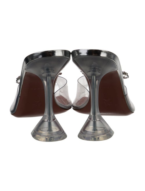 Amina Muaddi Rosie Glass PVC Mules