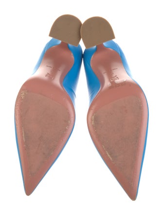 Amina Muaddi Ami 95 Leather Pumps