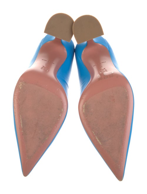 Amina Muaddi Ami 95 Leather Pumps