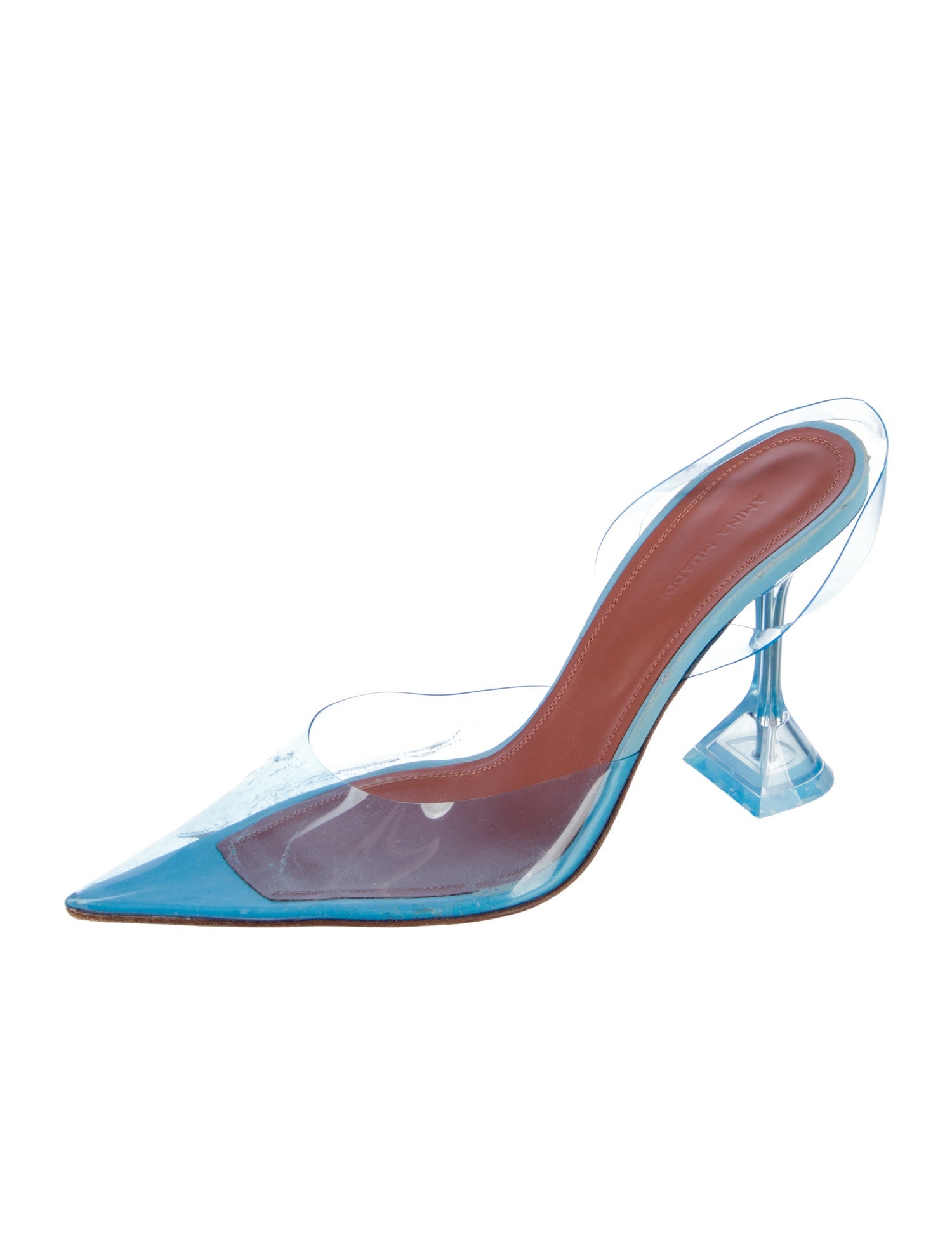 Amina Muaddi PVC Slingback Pumps
