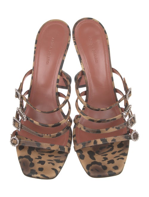 Amina Muaddi 'Robyn' Satin Slides