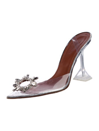 Amina Muaddi Begum PVC Slingback Pumps