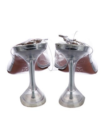 Amina Muaddi Begum PVC Slingback Pumps