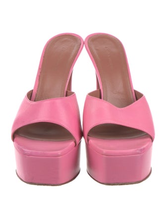 Amina Muaddi Dalida Satin Slides
