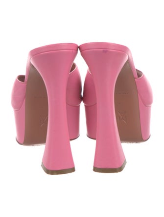 Amina Muaddi Dalida Satin Slides