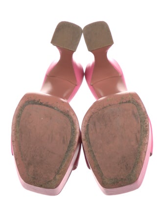 Amina Muaddi Dalida Satin Slides