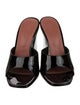 Amina Muaddi Lupita Patent Leather Slides