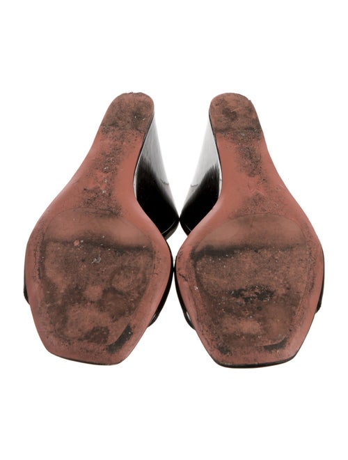 Amina Muaddi Lupita Patent Leather Slides