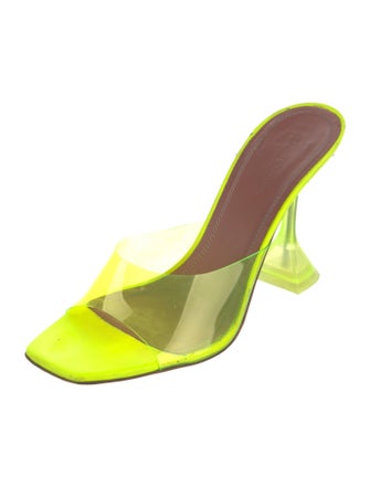 Amina Muaddi PVC Printed Slides