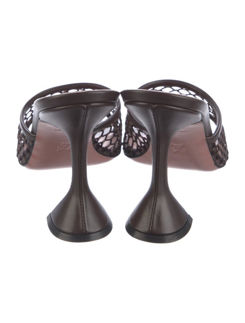 Amina Muaddi Mesh Slides