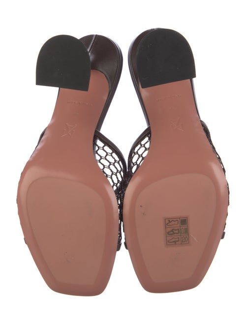Amina Muaddi Mesh Slides