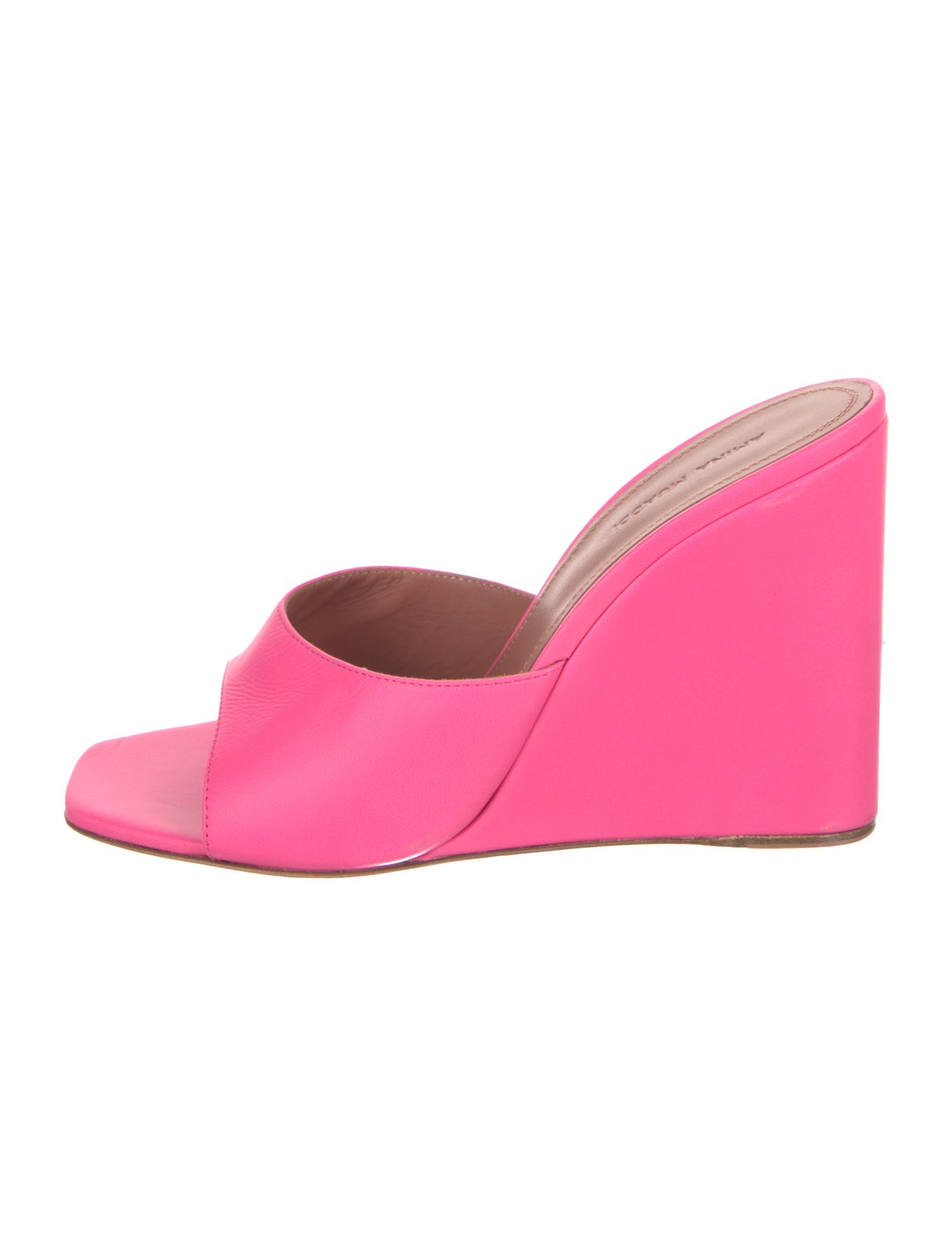 Amina Muaddi Lupita Leather Slides