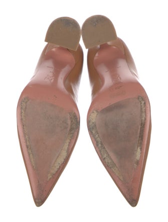 Amina Muaddi Ami Leather Pumps