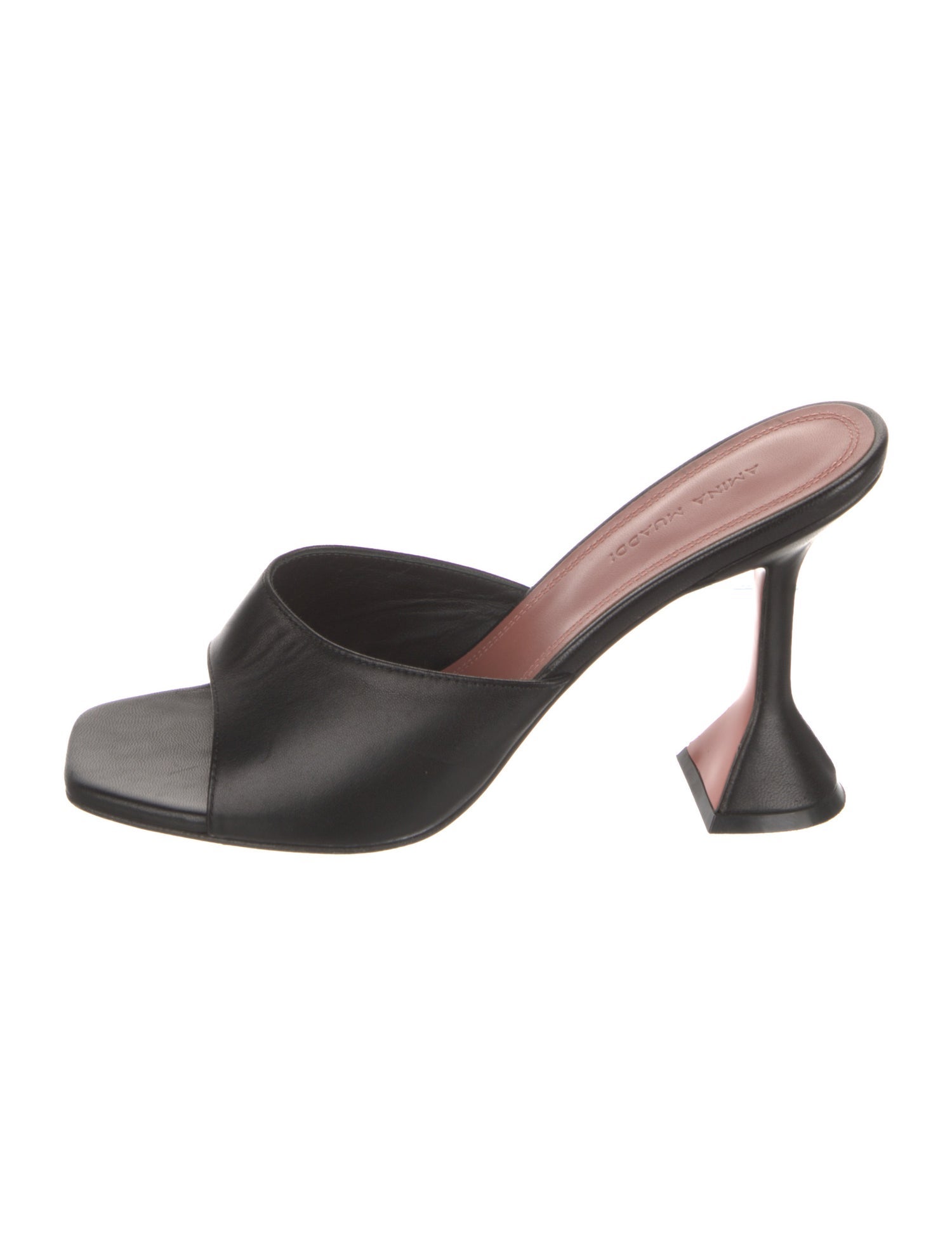 Amina Muaddi Lupita Leather Slides
