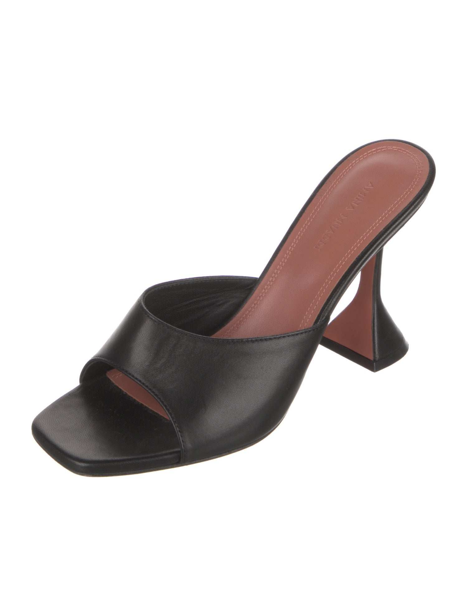 Amina Muaddi Lupita Leather Slides