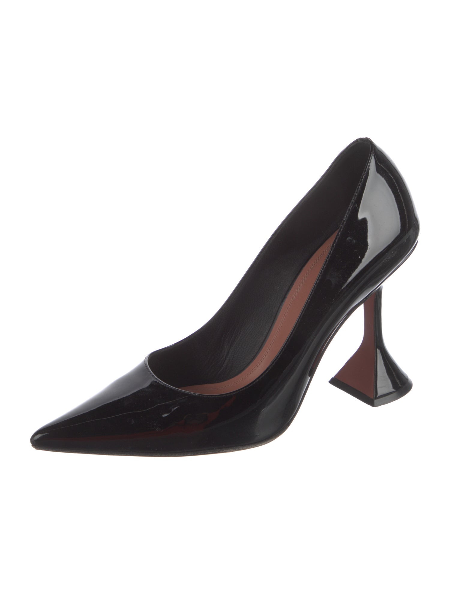 Amina Muaddi Ami Patent Leather Pumps