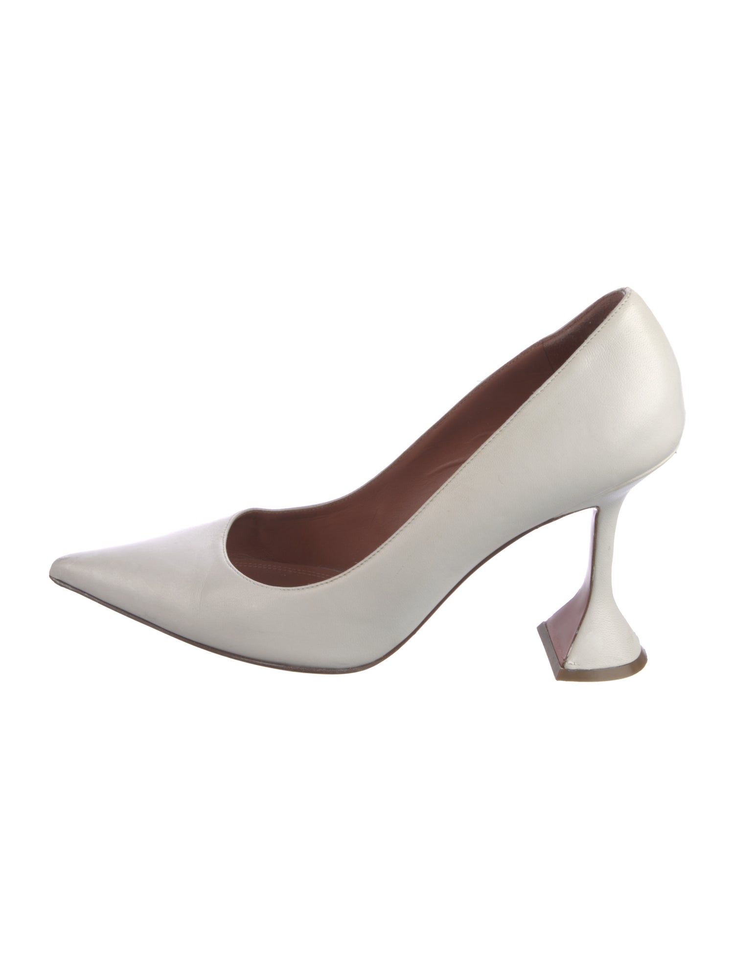 Amina Muaddi Ami Leather Pumps