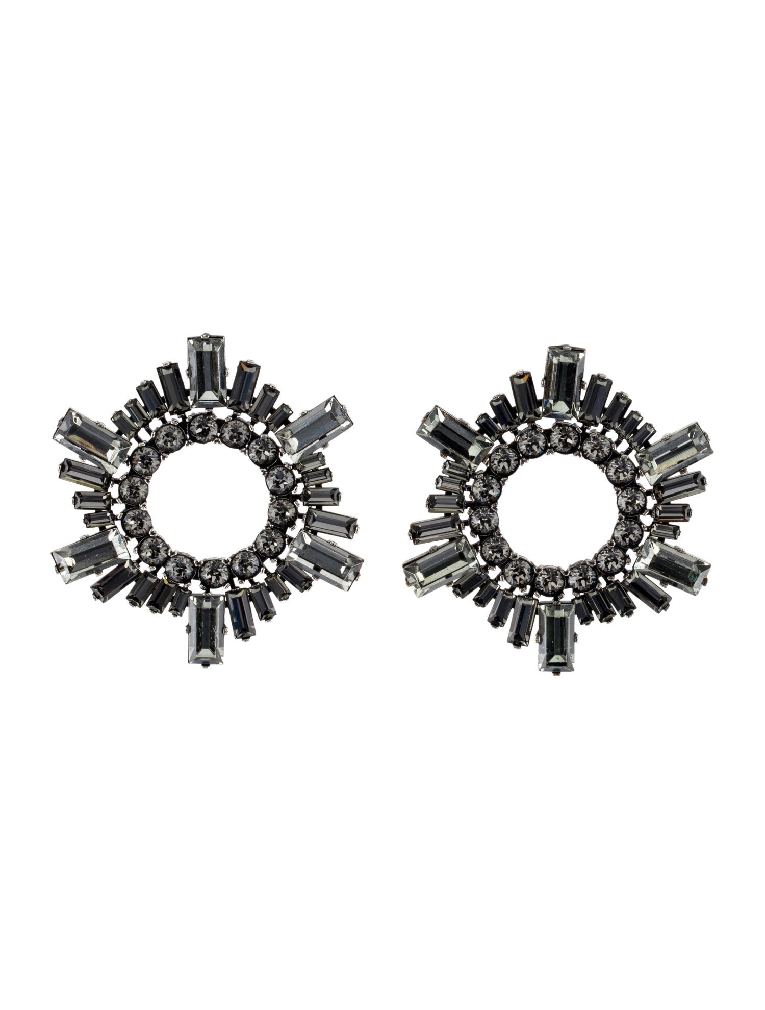 Amina Muaddi Crystal Mini Begum Earrings