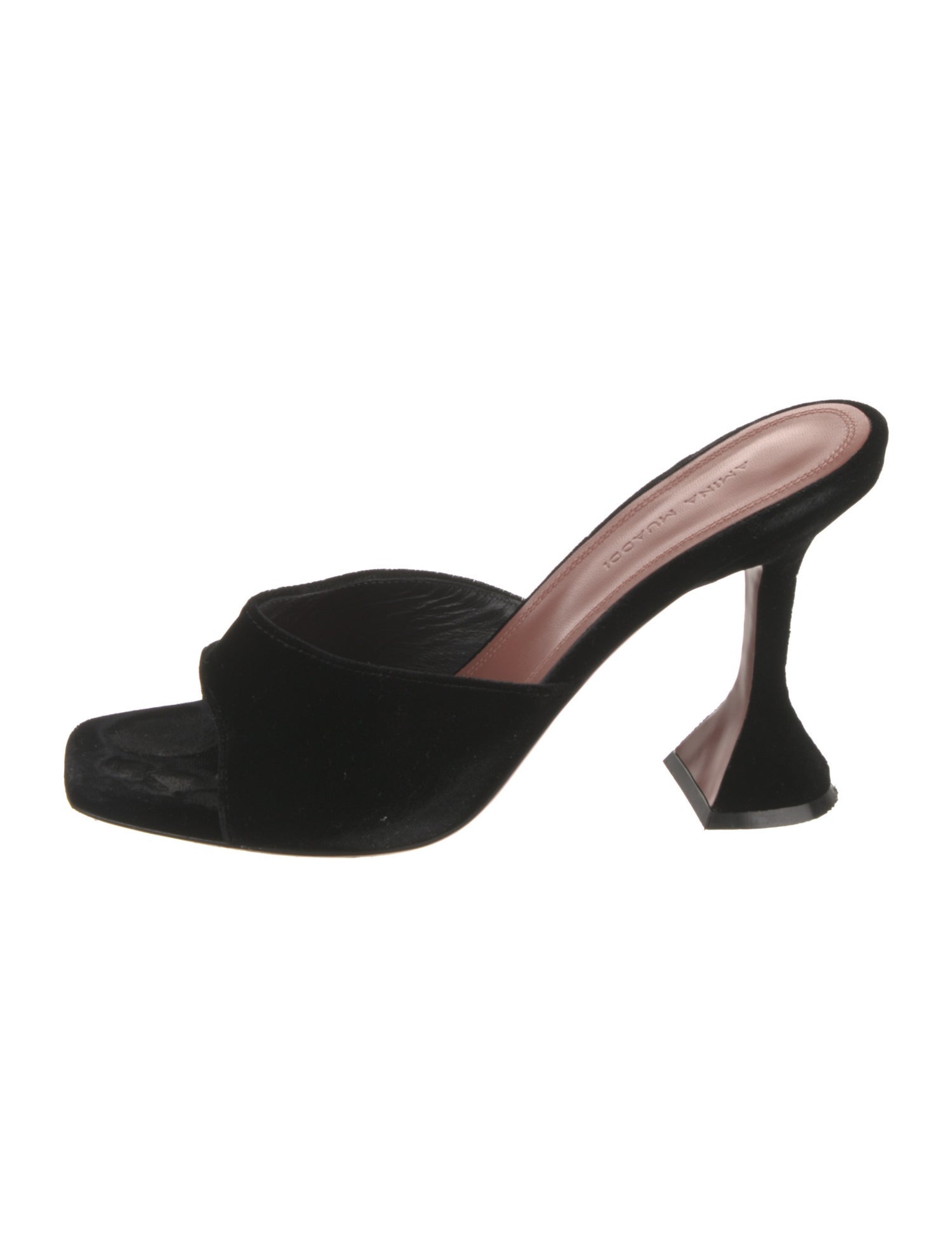 Amina Muaddi Lupita Suede Slides