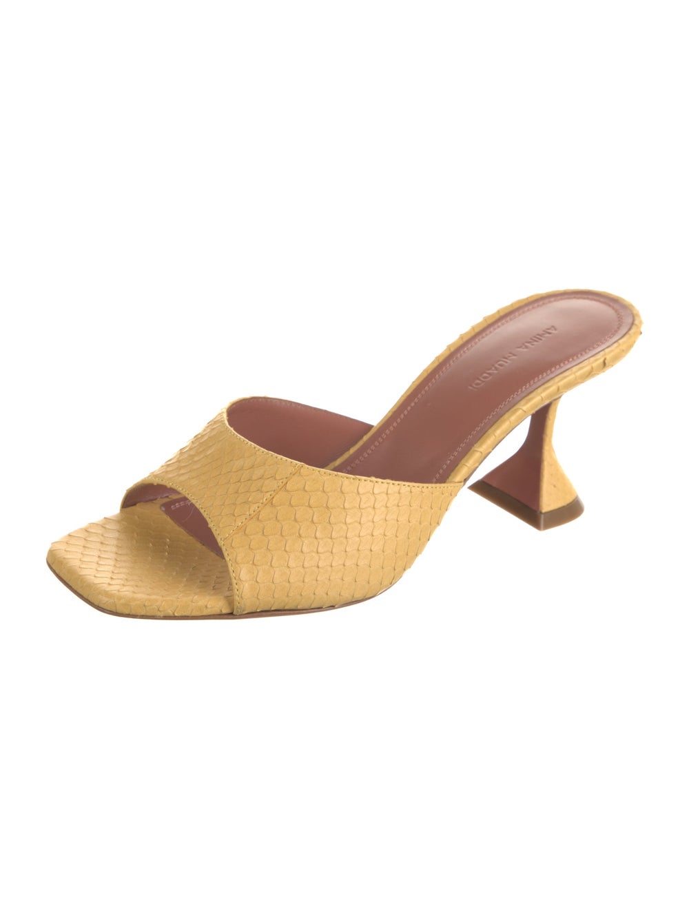 Amina Muaddi Python Slides Yellow - image 2