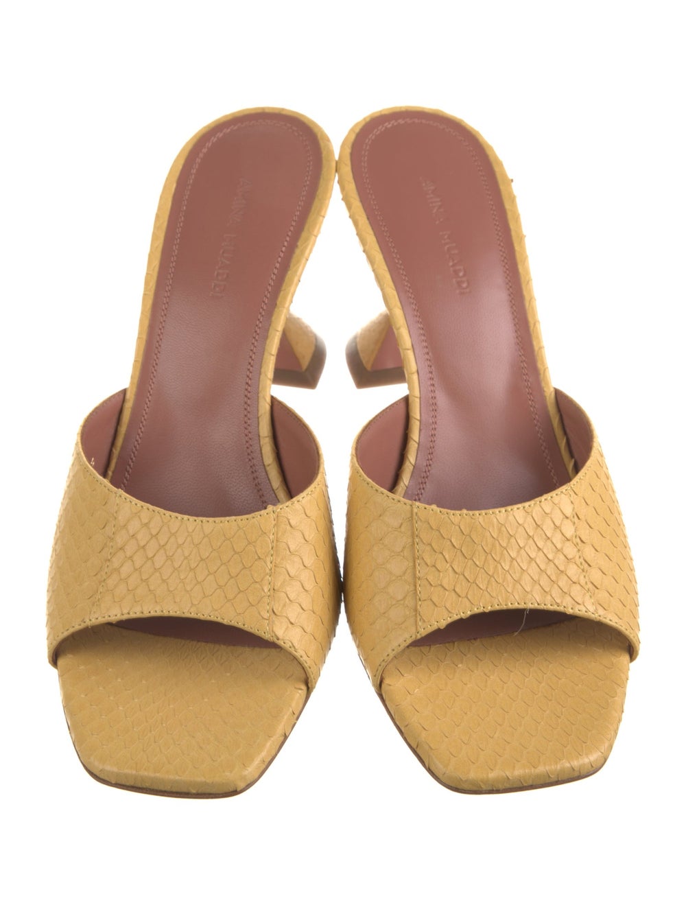 Amina Muaddi Python Slides Yellow - image 3