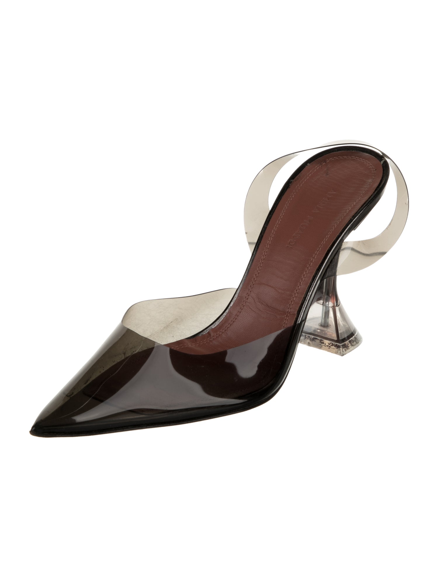 Amina Muaddi Holliglass PVC Pumps