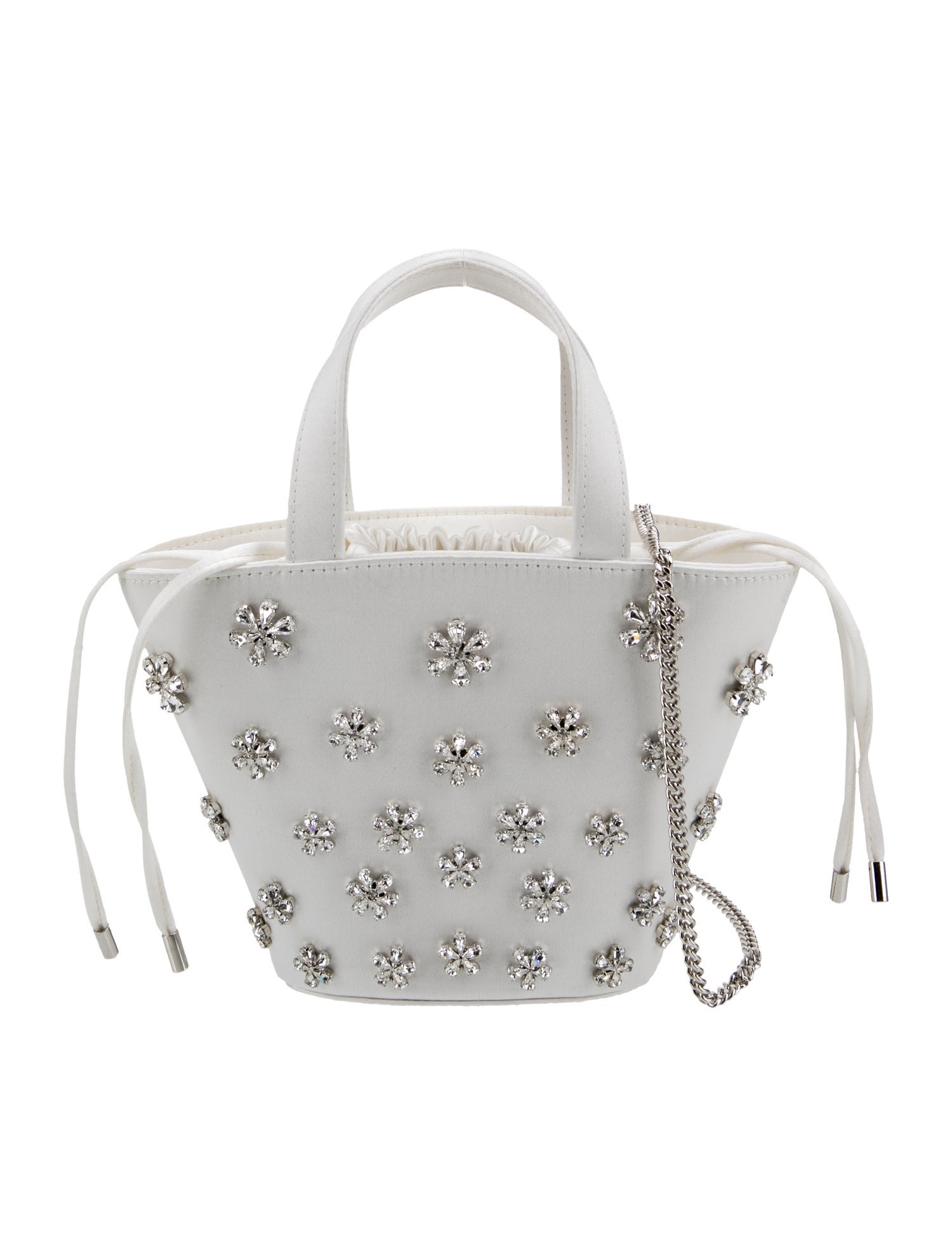 Amina Muaddi Satin Lily