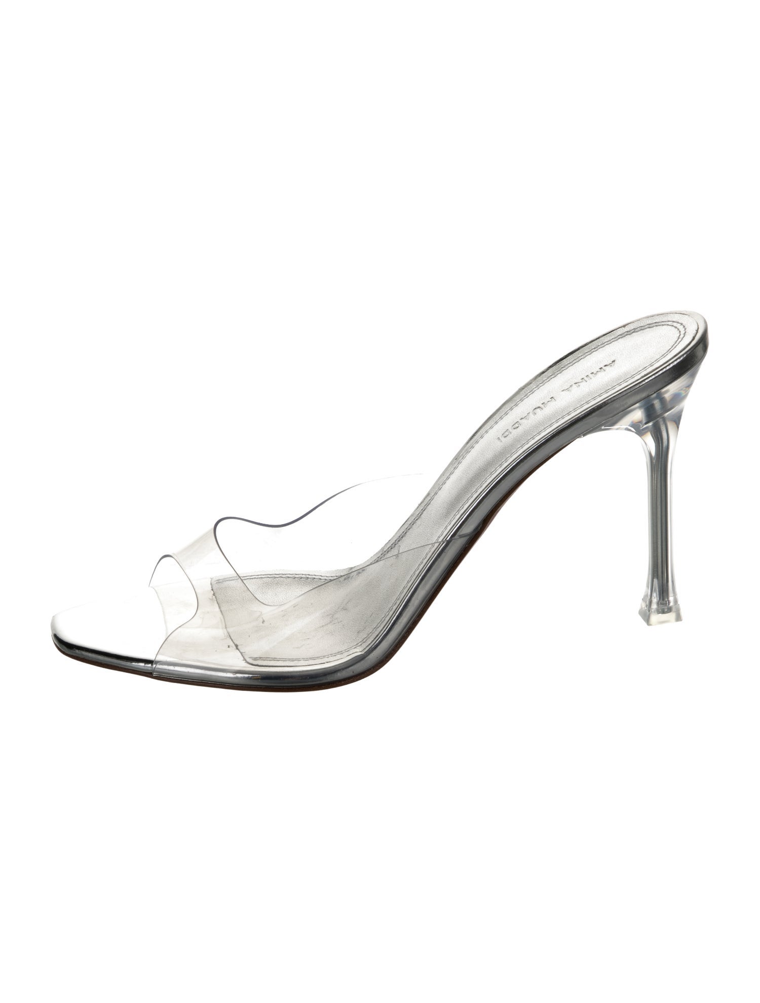 Amina Muaddi PVC Slides