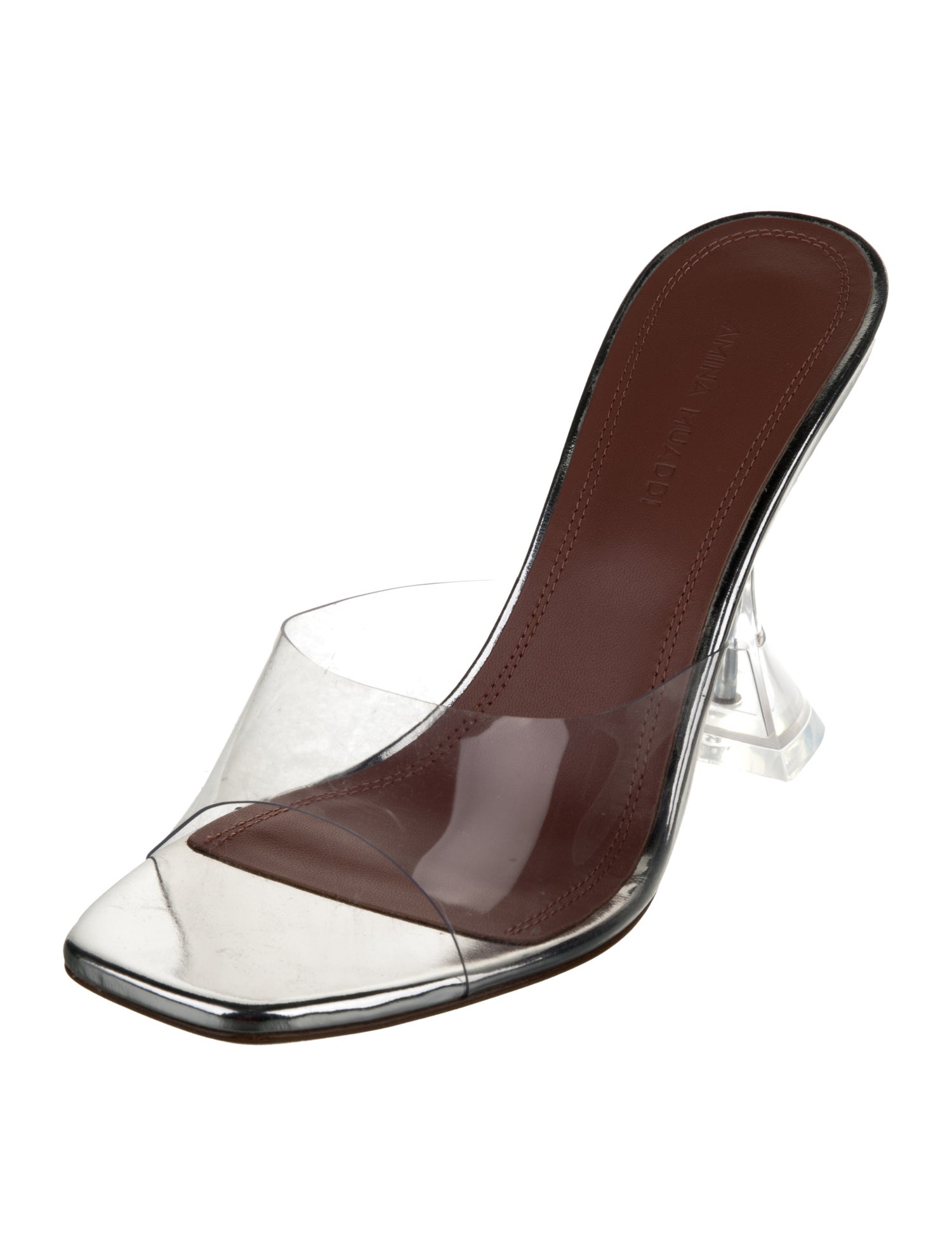 Amina Muaddi PVC Slides