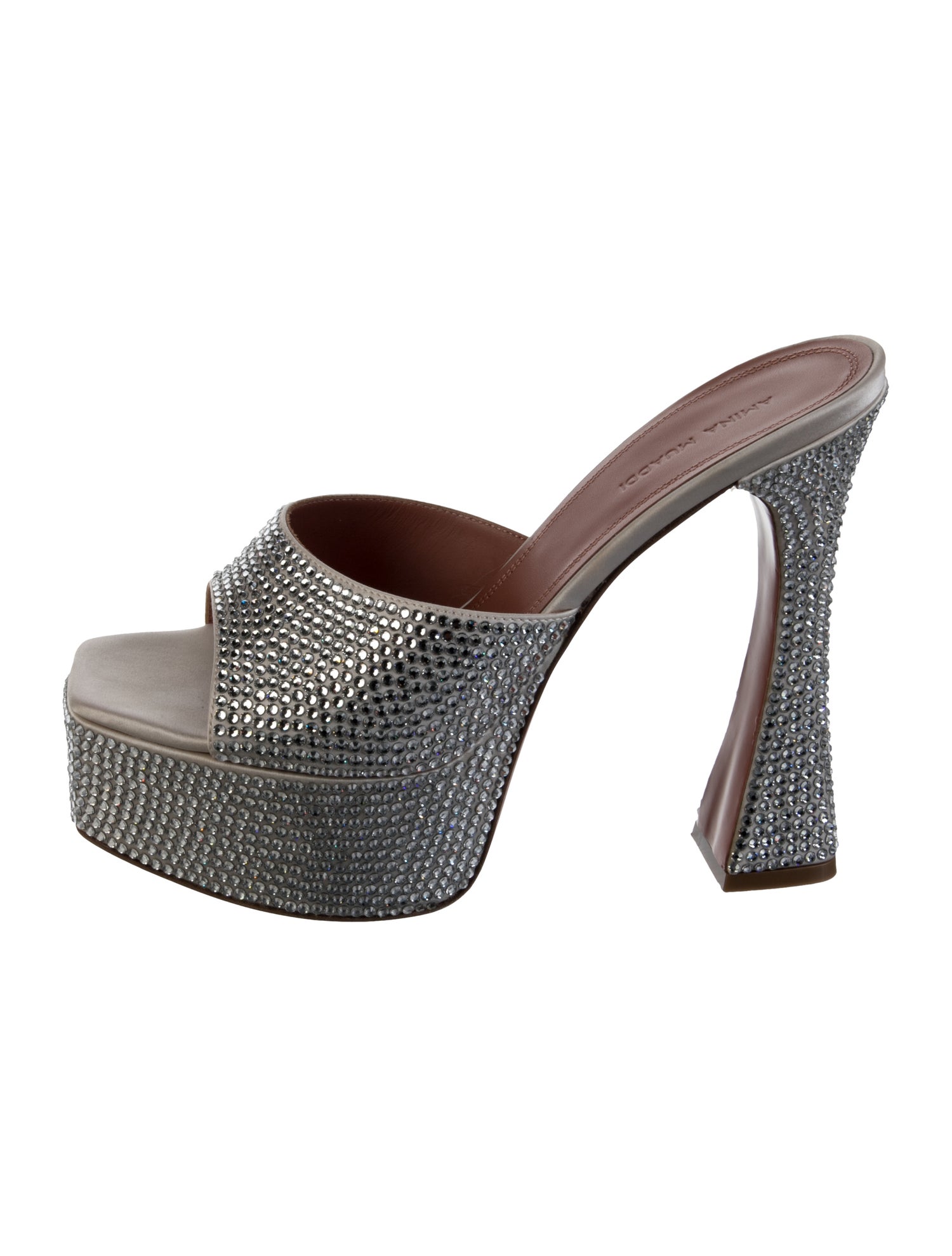 Amina Muaddi Dalida Crystal Mules