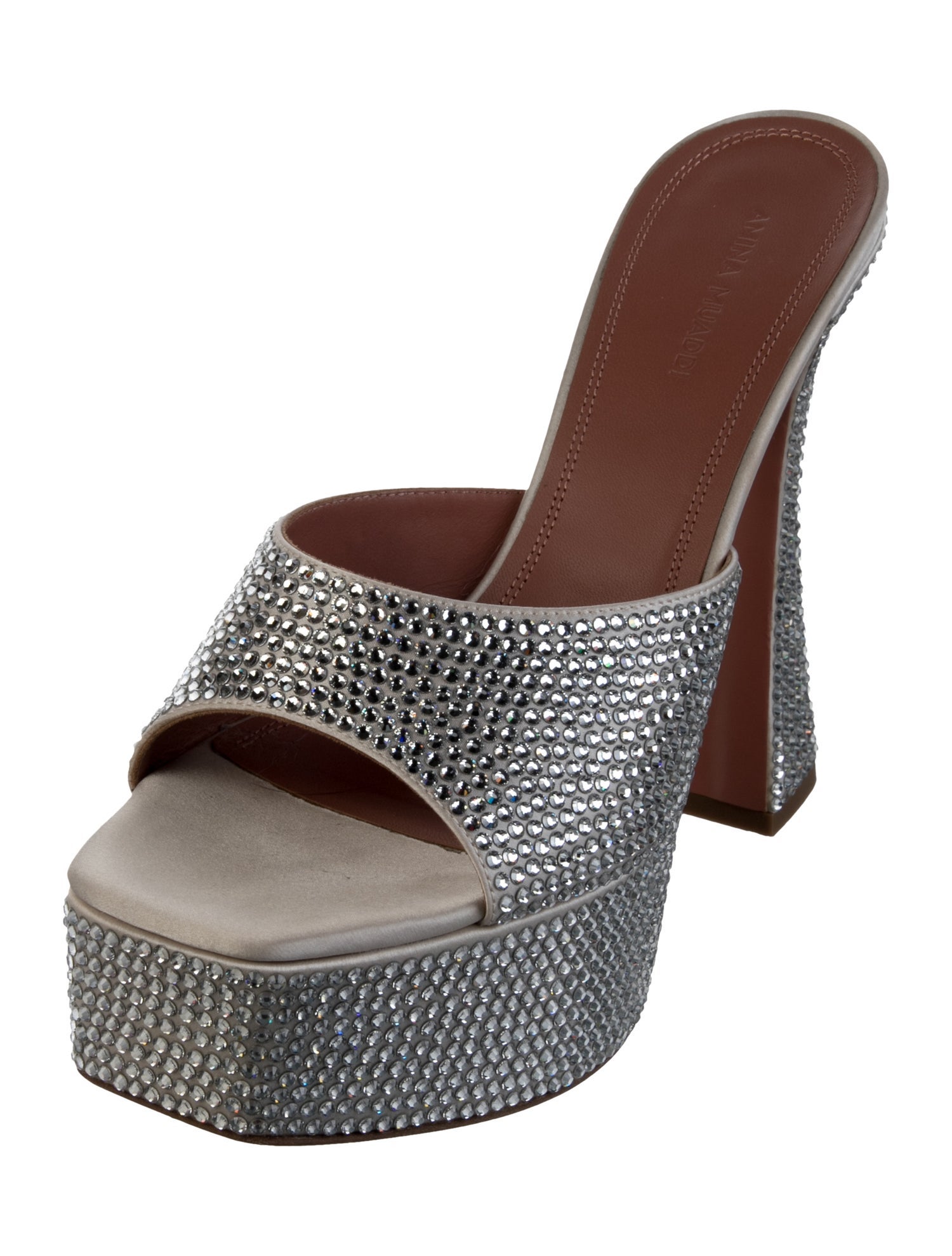 Amina Muaddi Dalida Crystal Mules