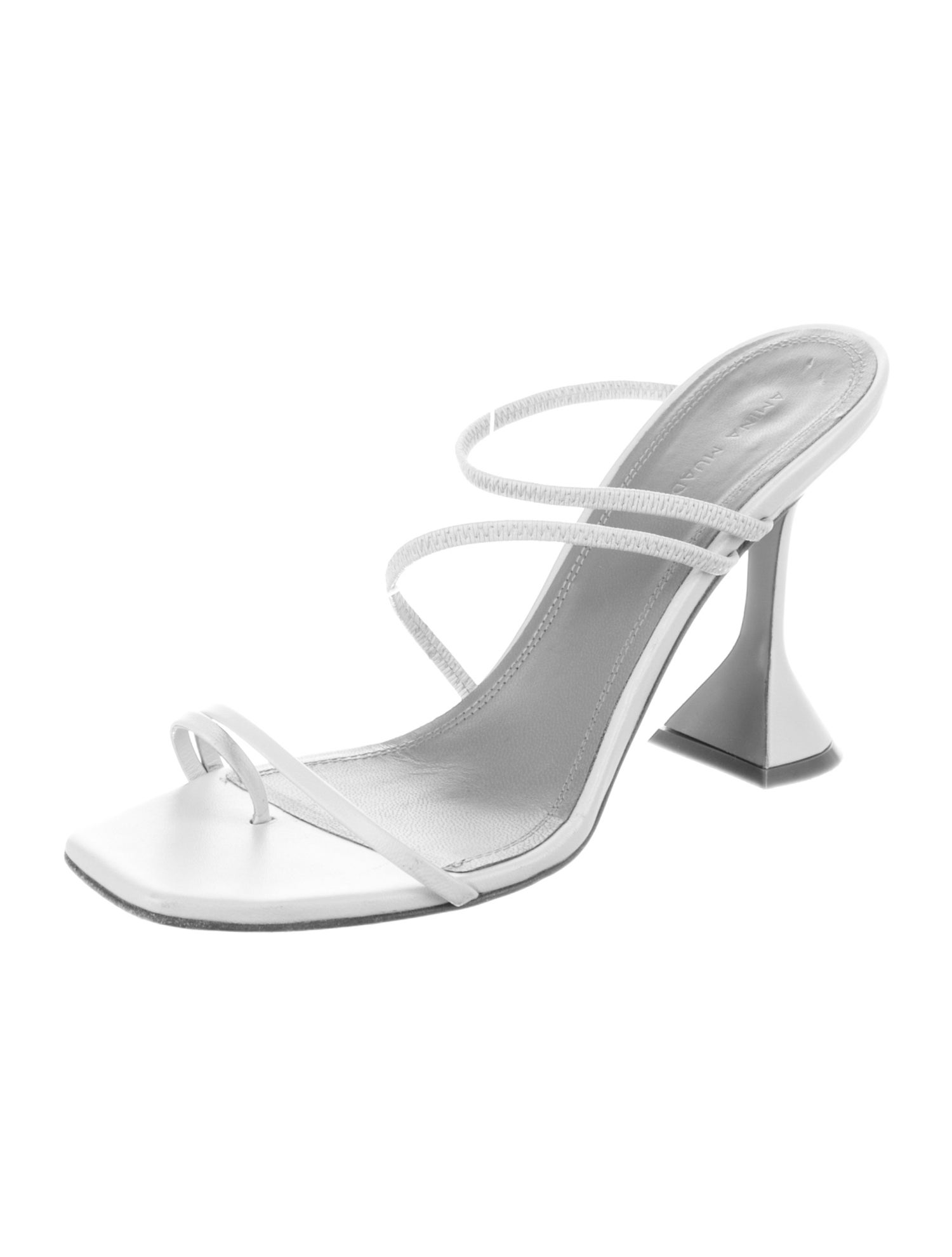 Amina Muaddi Leather Slides