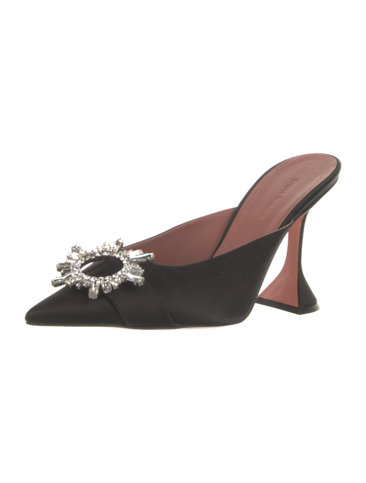 Amina Muaddi Begum Satin Mules