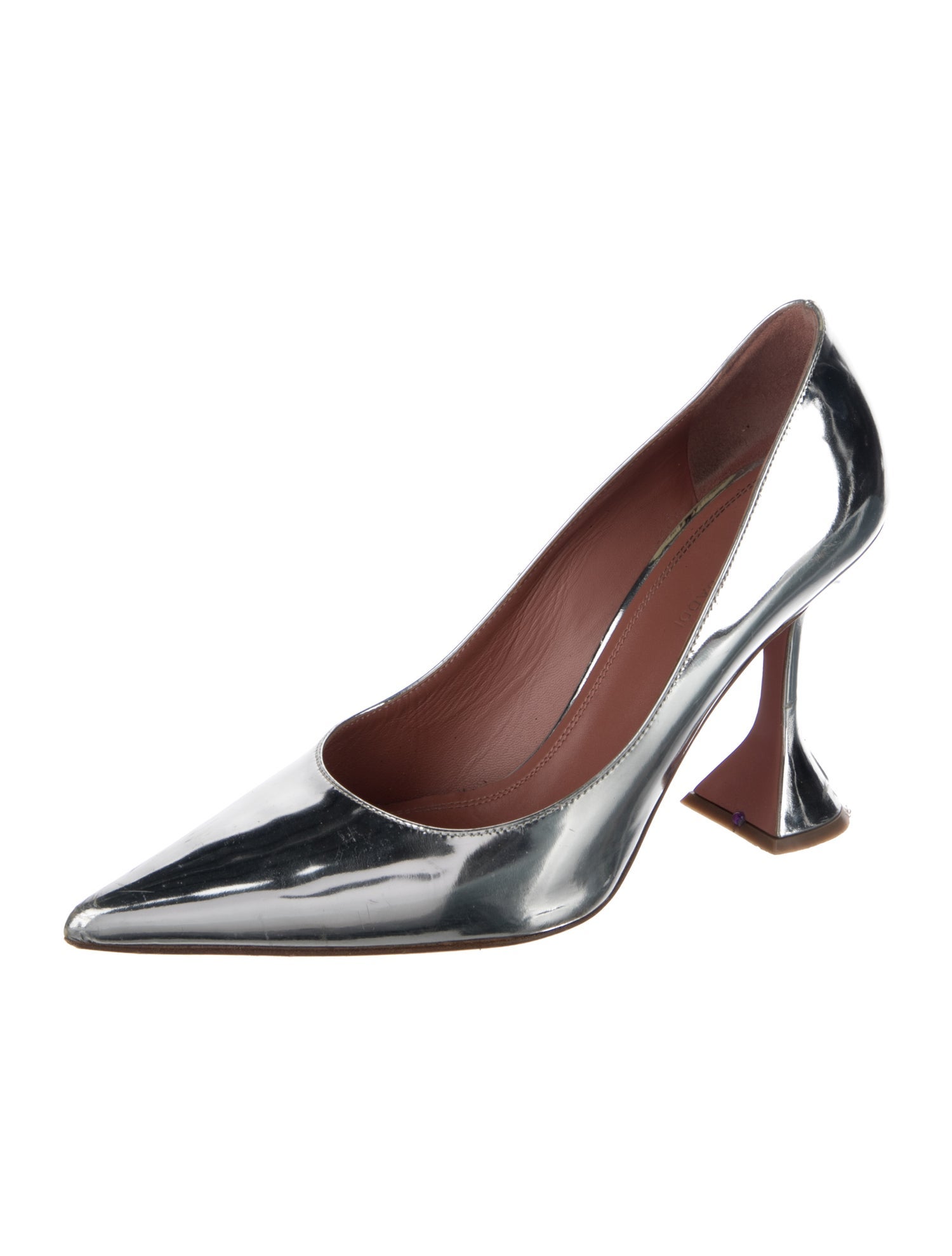 Amina Muaddi Ami Patent Leather Pumps