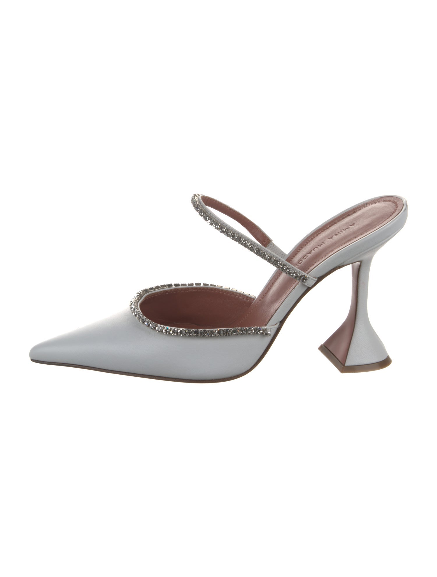 Amina Muaddi Gilda Leather Mules