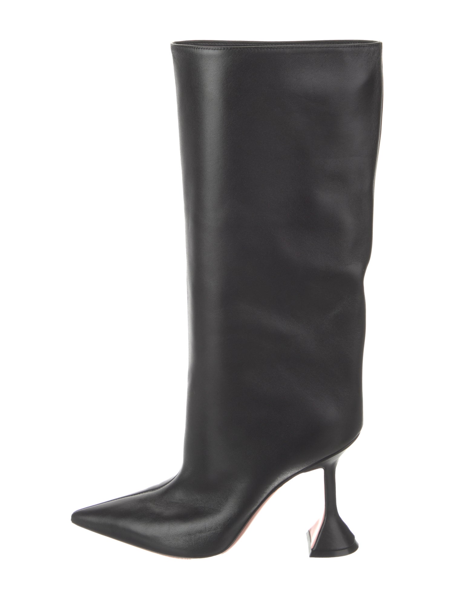 Amina Muaddi Fiona Leather Boots
